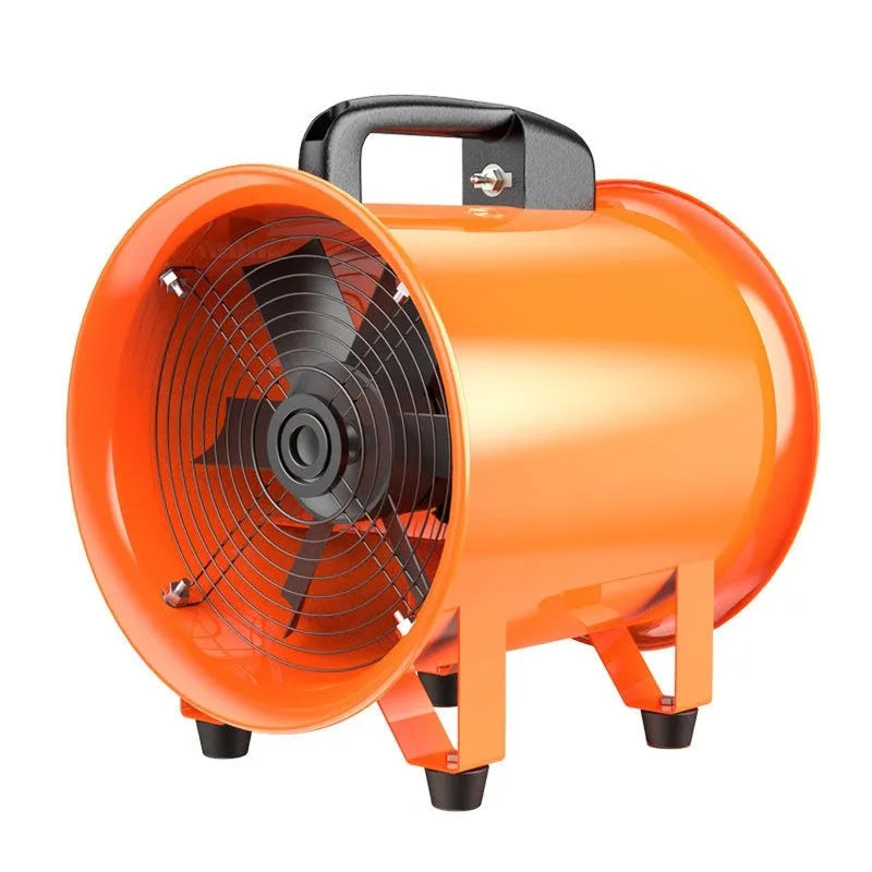 8-inch titanium steel axial flow fan with 7 blades for industrial dust removal and ventilation