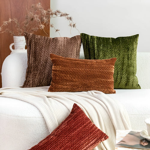 Antique style quilted cushion in mercerized velvet with feather velvet core, available in square and waist pillow sizes