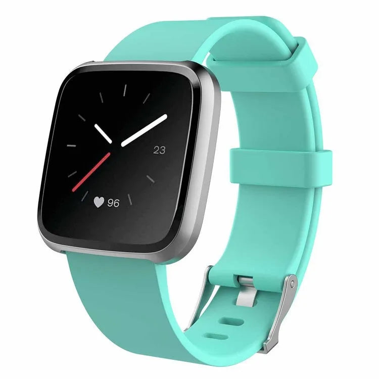 Fitbit Versa Lite replacement watch strap in multiple colours showing large and small size options
