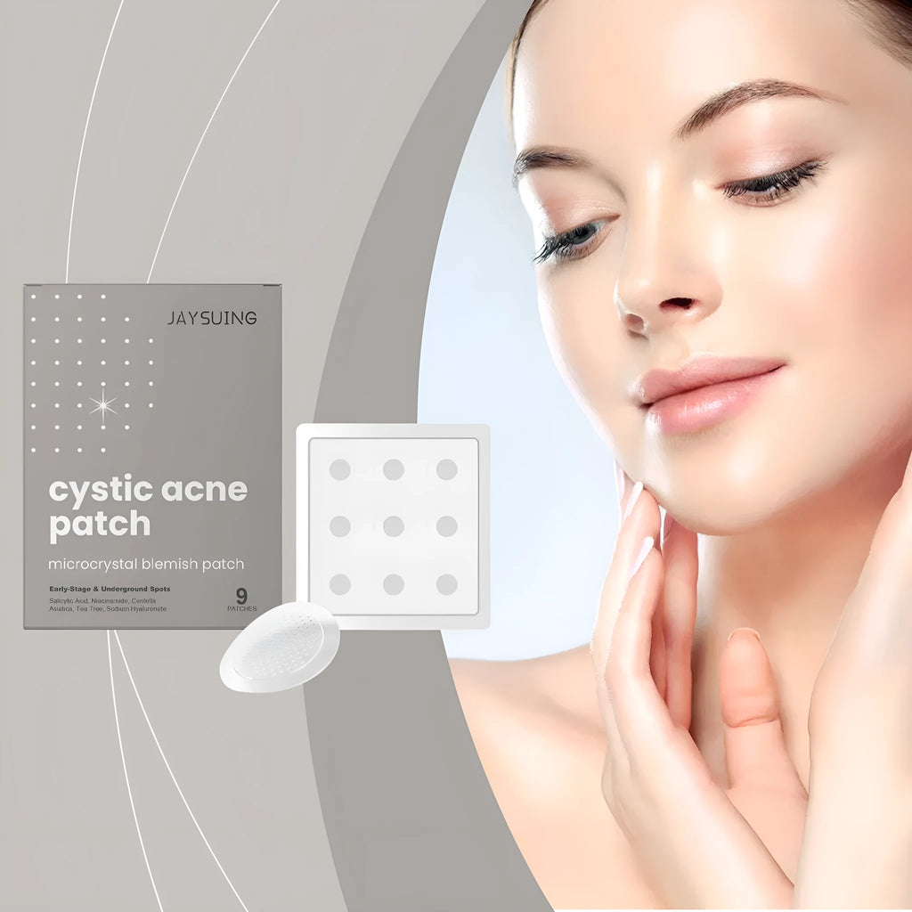 Acne repair micro needle patch with tea tree oil in foil pack