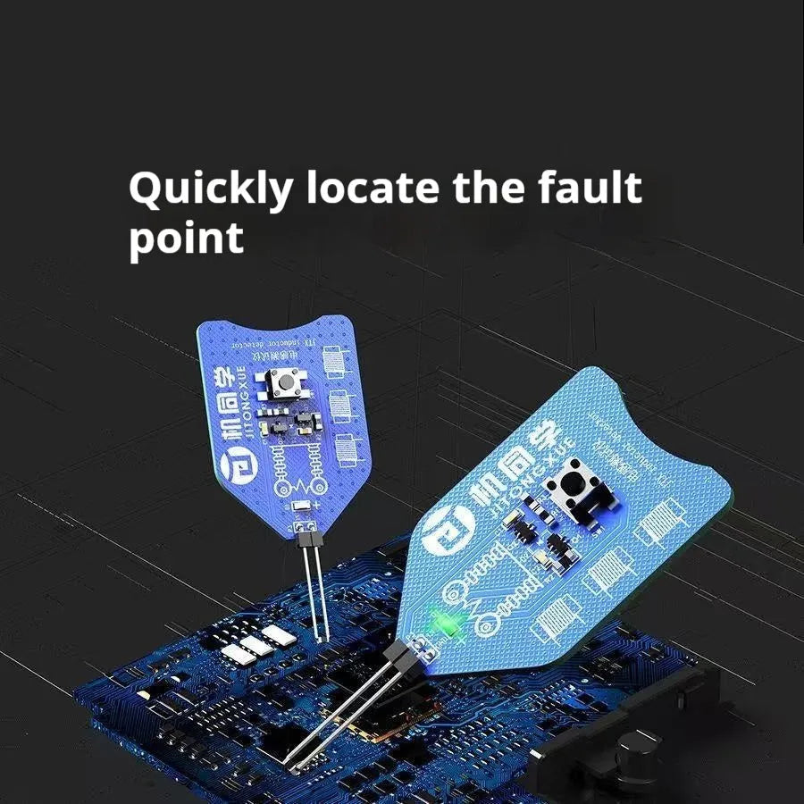 Electric inductance measuring tester JTX model for mobile phone repair, compact 70x30mm handheld device
