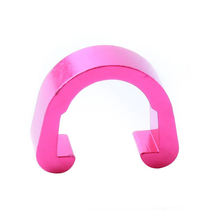 Aluminium alloy C buckle in multiple colours, showing 10.2mm by 13mm by 5mm dimensions.