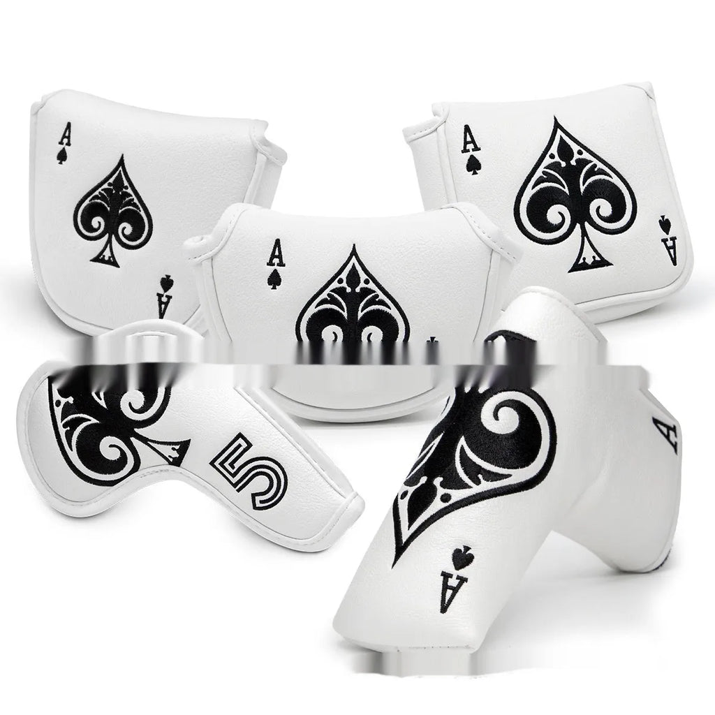 PU material golf putter head sleeve cover in one of three available colours.