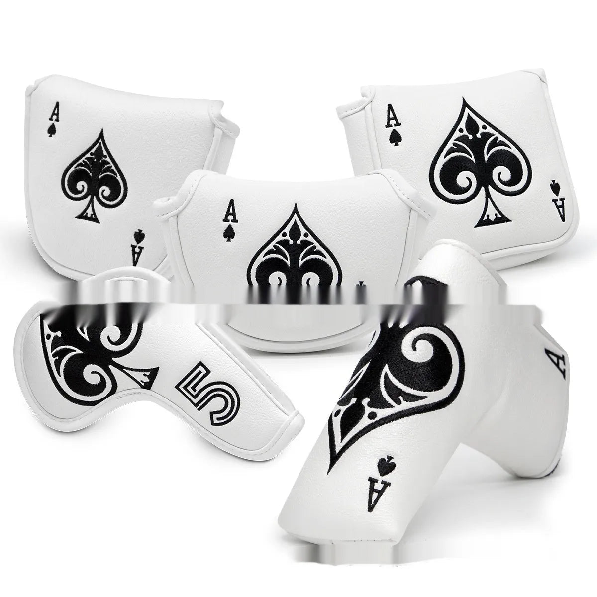 PU material golf putter head sleeve cover in one of three available colours.