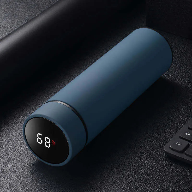 450ml stainless steel vacuum insulated water bottle in straight cup style with arrow mouth