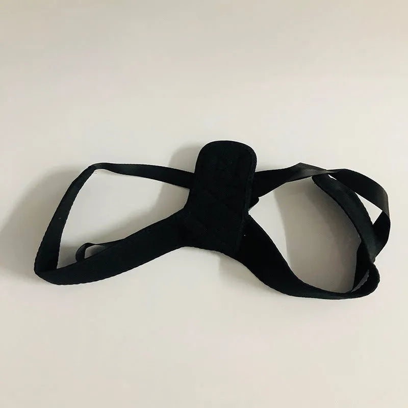 Nylon posture correction belt with adjustable straps for back support during sitting