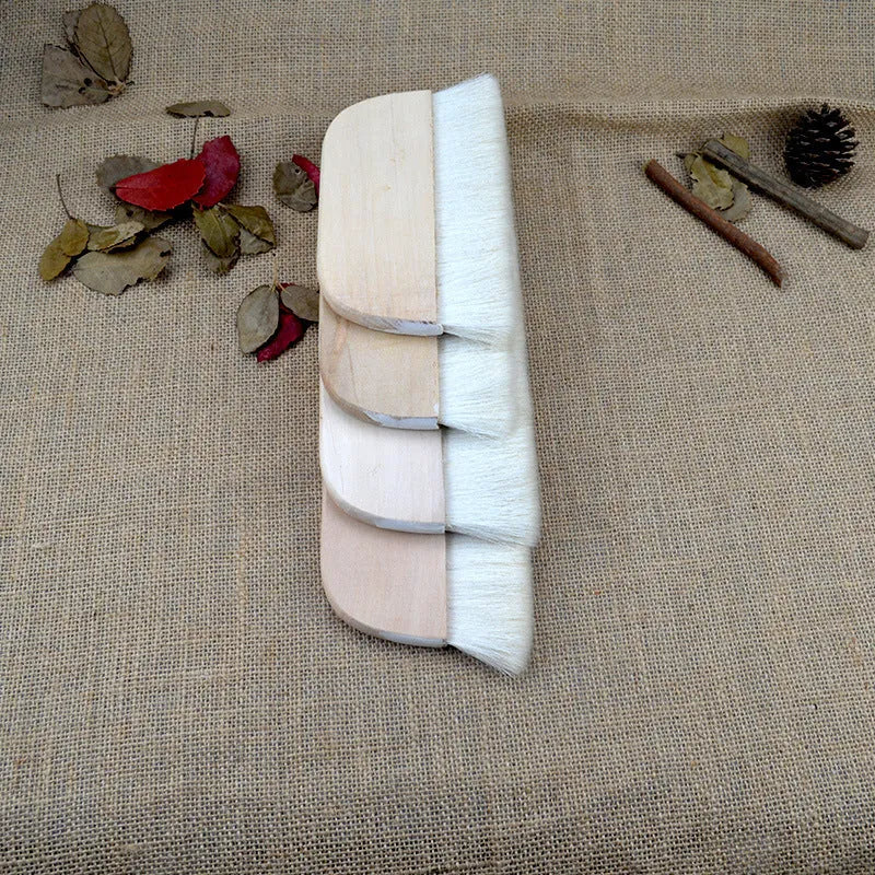 Wool art mounting paste board and brush set for shading in pictured colour