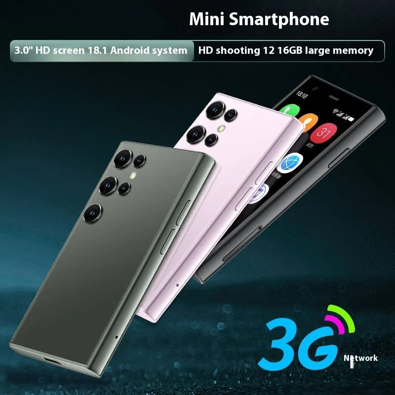 S23PRO & XS15 mini smartphone in black, green, or pink purple with 30-inch screen