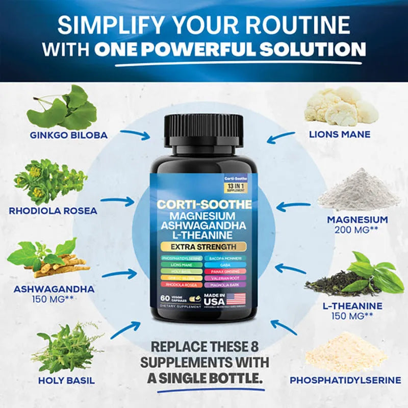 Bottle of 60 South African drunken eggplant magnesium citrate supplement capsules