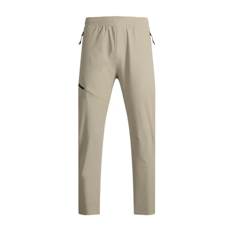 Men's waterproof quick-drying nylon workout trousers in army green for sports and running