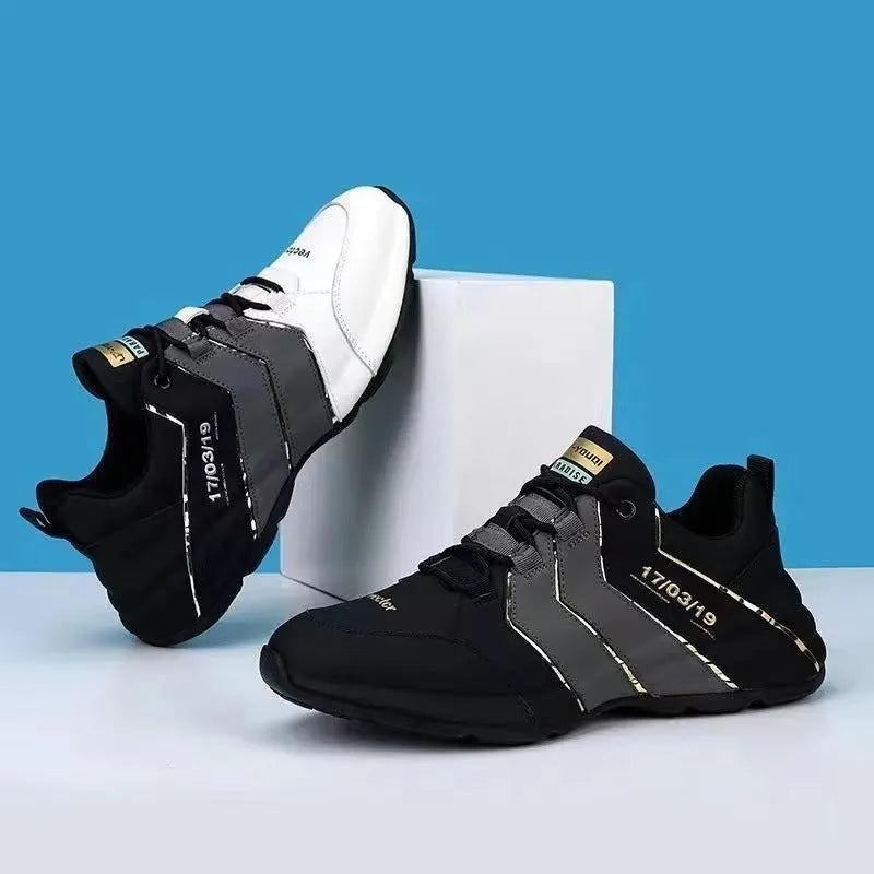Teenagers casual sneakers with thick plastic sole and mesh lining in multiple colour options
