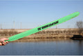 Brown telescopic fishing rod bag extended to 95cm length with 6.5cm diameter