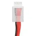 RC 7.4V 1200mAh lithium battery for model cars and ships, dimensions 15x36x70mm.