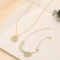 925 silver orchid necklace with safe buckle and floral geometric pendant on O-ring chain
