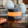 Orange volcanic rock USB night lamp with essential oil diffuser and dimming control