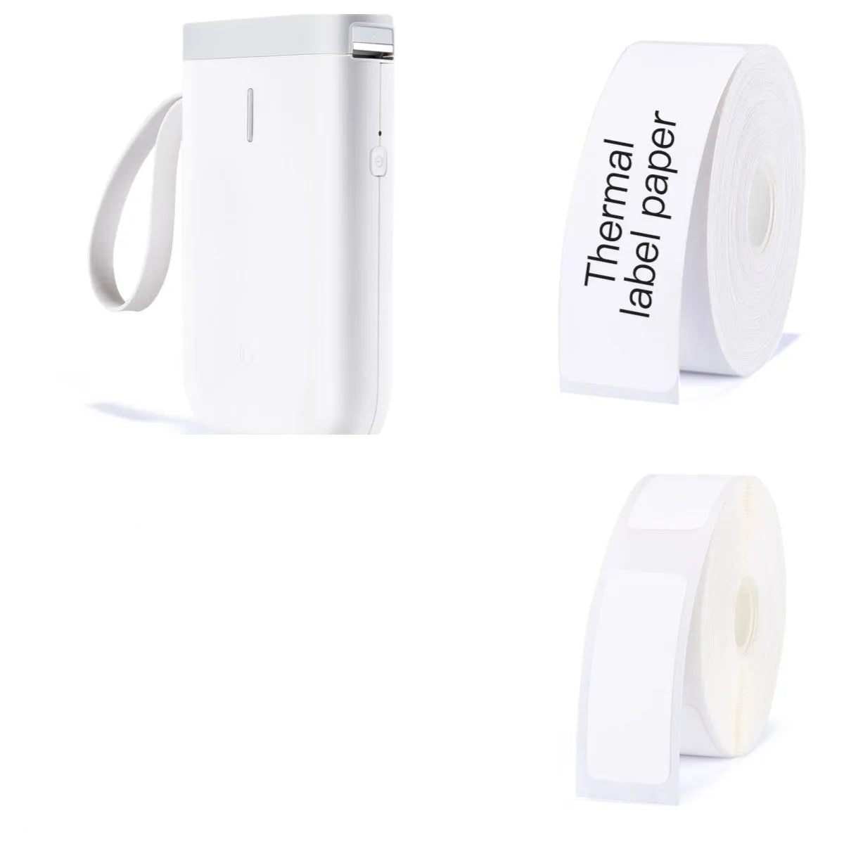 Compact Bluetooth thermal label printer with rechargeable battery for home and office use