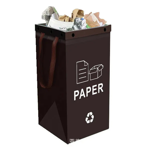 Blue 40-litre reusable PP plastic bin bag with dimensions 30cm wide by 50cm high.