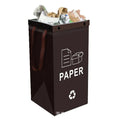 Blue 40-litre reusable PP plastic bin bag with dimensions 30cm wide by 50cm high.
