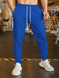 Men's linen leisure trousers with drawstring waist in loose fit design