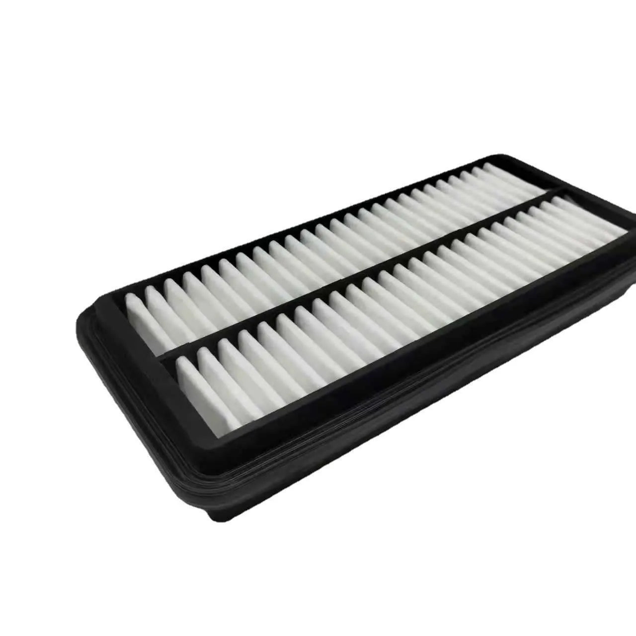 Black car air filter with 256×113×40mm dimensions for Modern vehicle replacement