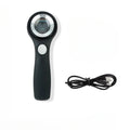 Black USB-C rechargeable magnifying glass for jewellery and tobacco appraisal.