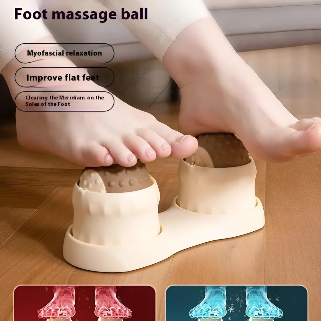 Caramel mocha and green massage balls for cold and hot compress therapy with muscle relaxation applications