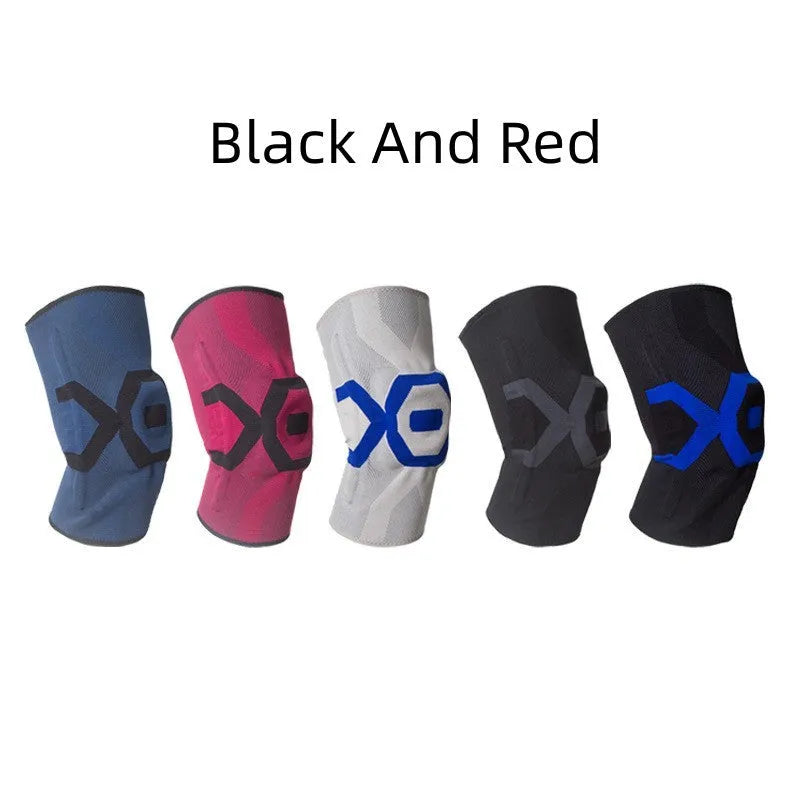 Men's silicone knee pads for running fitness and cycling available in multiple sizes and colours