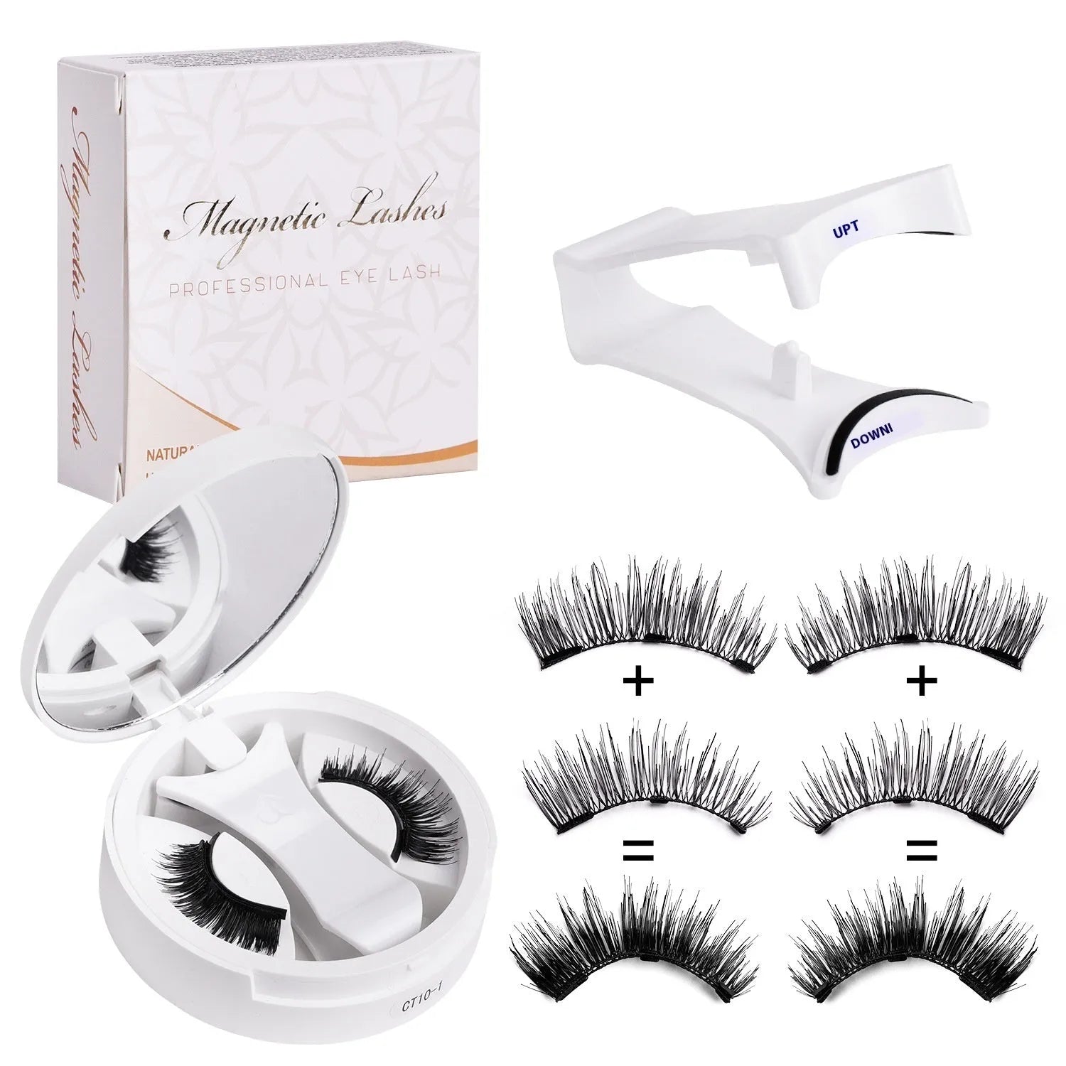 Magnetic false eyelashes with integrated soap holder from CT10 series