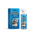 Car wheel protector foam cleaner 120ml bottle measuring 5.5 by 11 cm on a table