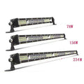 Ultra-thin aluminium LED light bar for vehicle auxiliary lighting with white housing