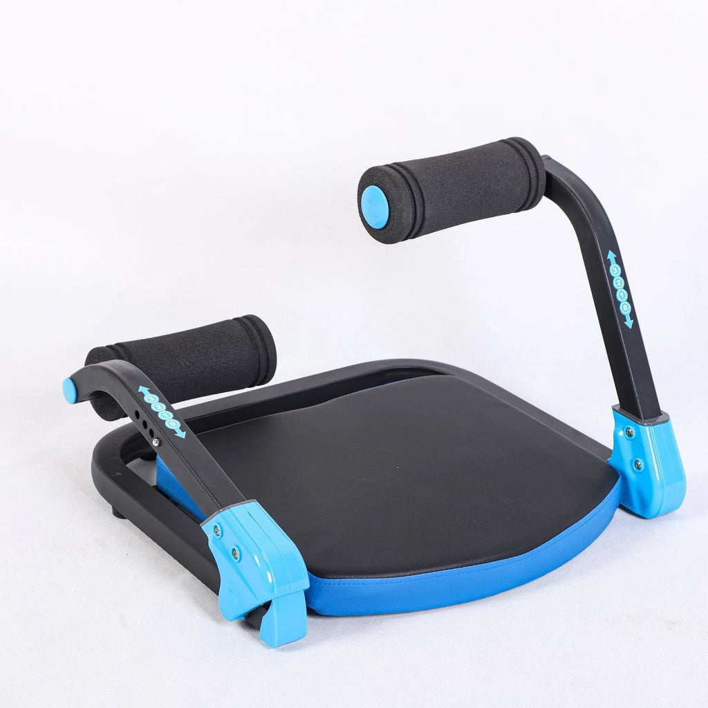 Mini multifunctional abdominal exercise device in red or sky blue colour for home, office, and outdoor use