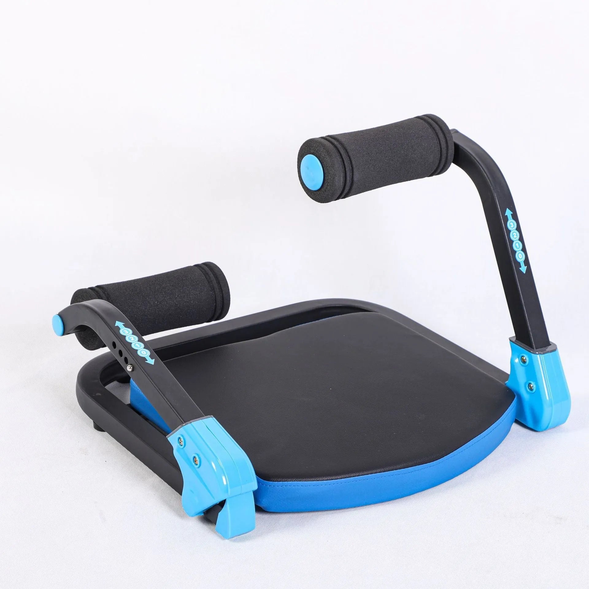 Mini multifunctional abdominal exercise device in red or sky blue colour for home, office, and outdoor use
