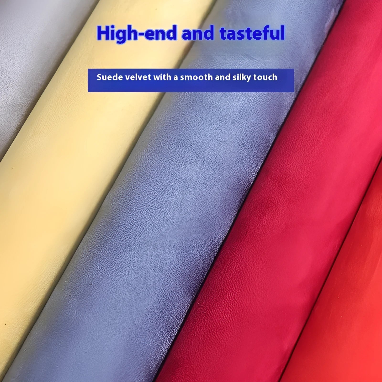 A sheet of self-adhesive black leather suede material with a ruler showing its 0.5mm thickness.