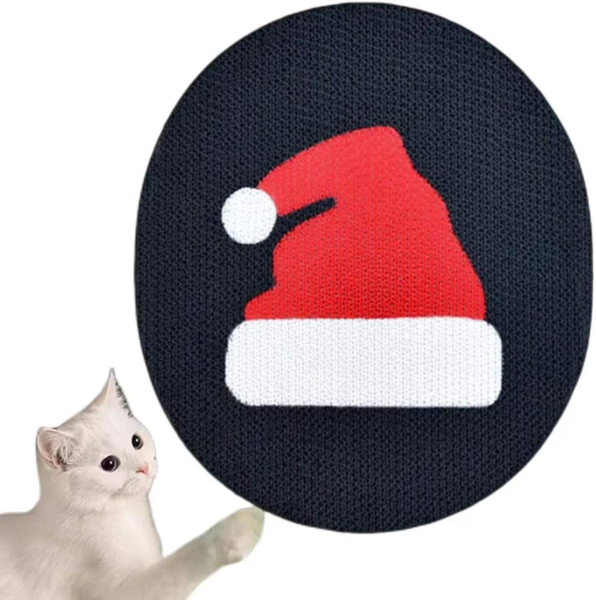 Wall mounted cat scratcher pad with corrugated cardboard surface measuring 35x44 cm