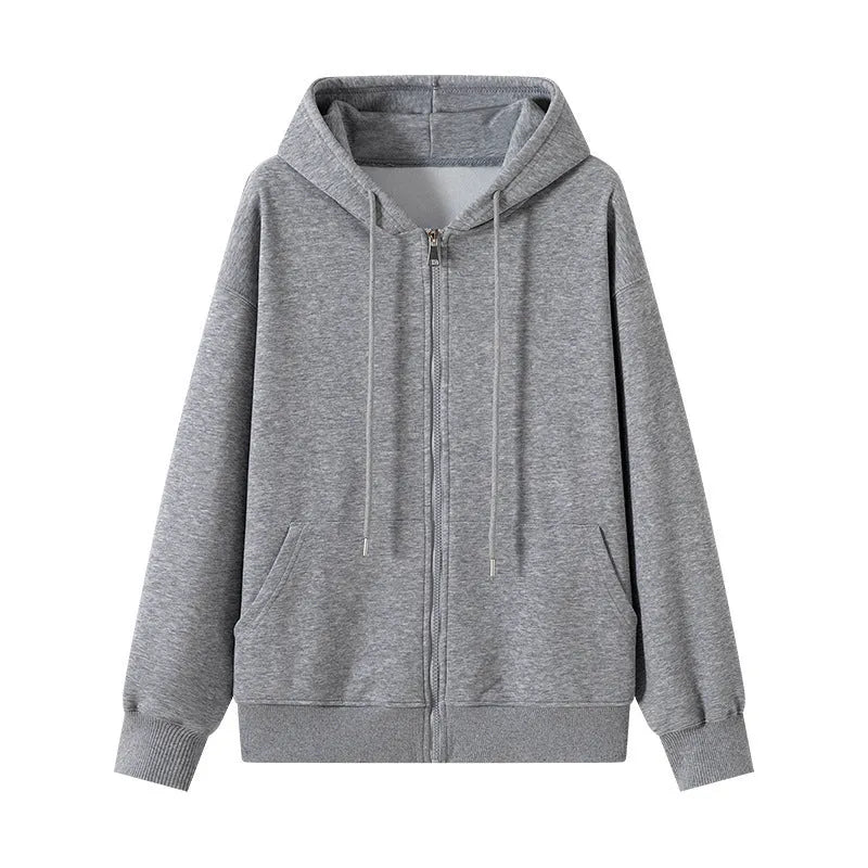 Loose fit solid colour cardigan top women polyester long sleeve knitwear available in multiple shades