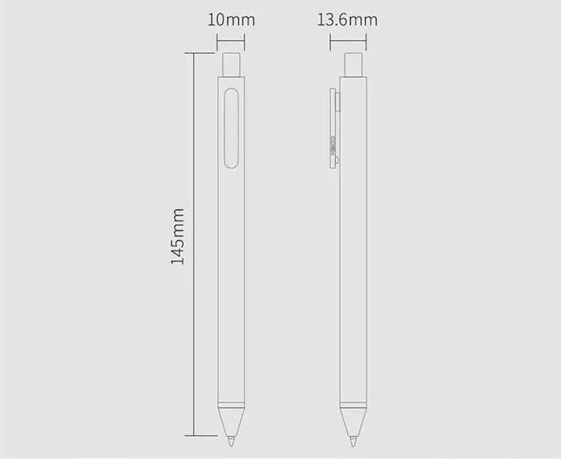 Multi-color press gel pen set with 0.5mm point, ABS plastic handle, in retro colour box