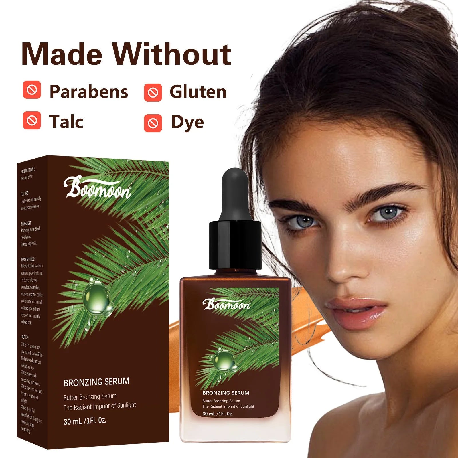 Bronze Black Care Solution moisturising nursing solution in 30ml bottle measuring 101mm tall.