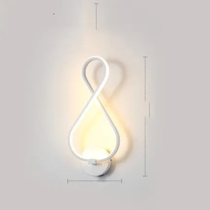 Minimalist Nordic LED wall lamp with silicone shade for bedroom bedside lighting