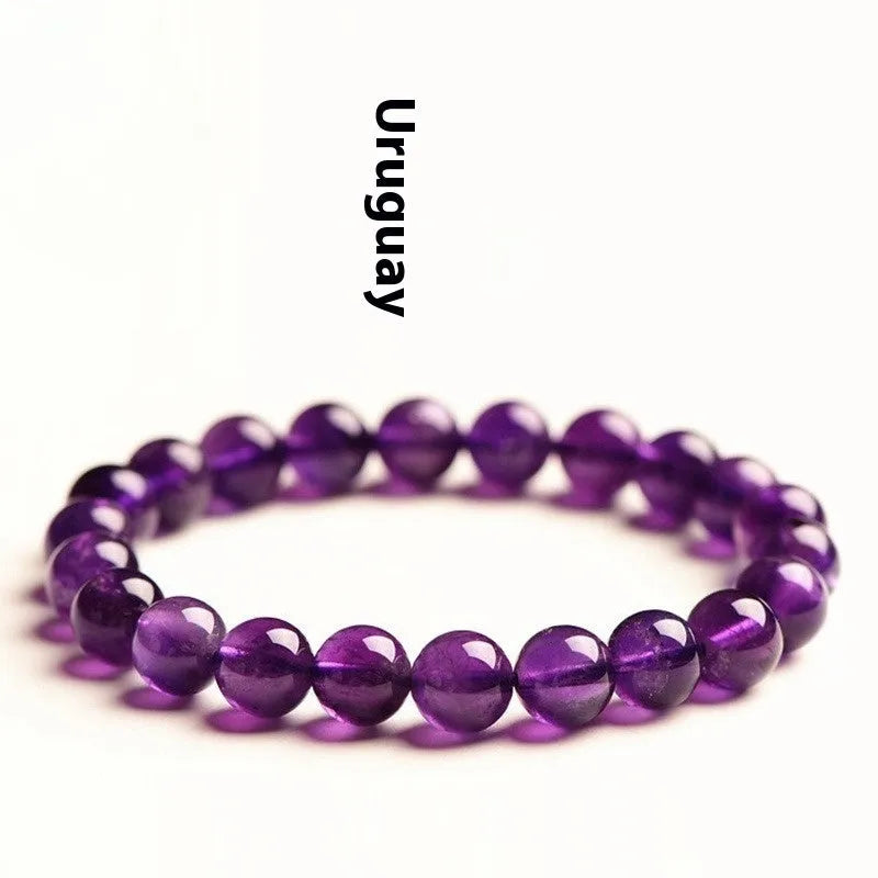 Natural amethyst scattered beads Uruguay crystal bracelet components in various sizes