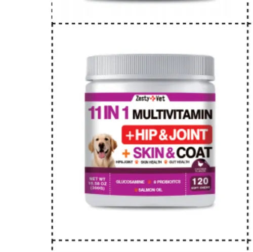 Bottle of 120 health supplement capsules with 7 style options available