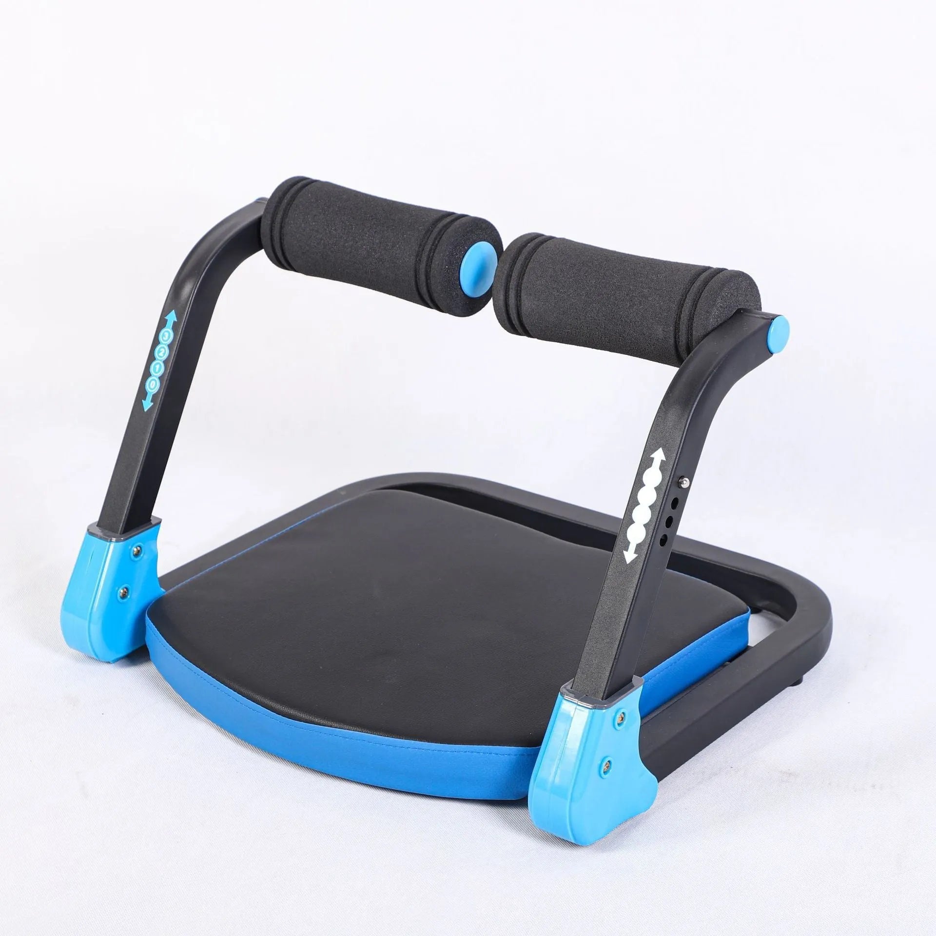 Mini multifunctional abdominal exercise device in red or sky blue colour for home, office, and outdoor use