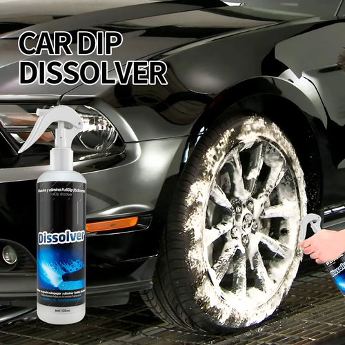 100ml bottle of water-based car foam cleaning agent for paint and interior seats.