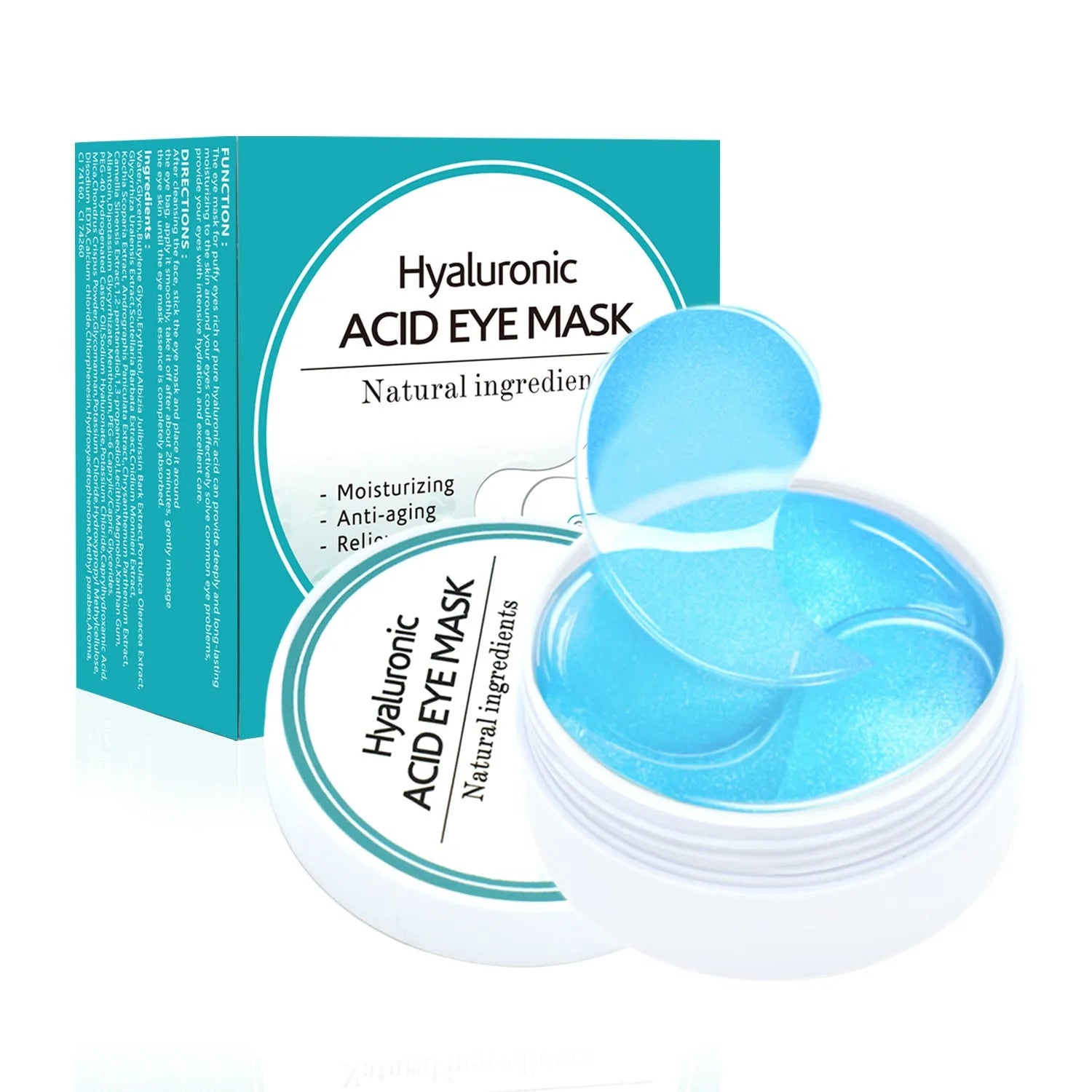 Moisturising gold eye mask for universal skin type hydration with 180 net content per box