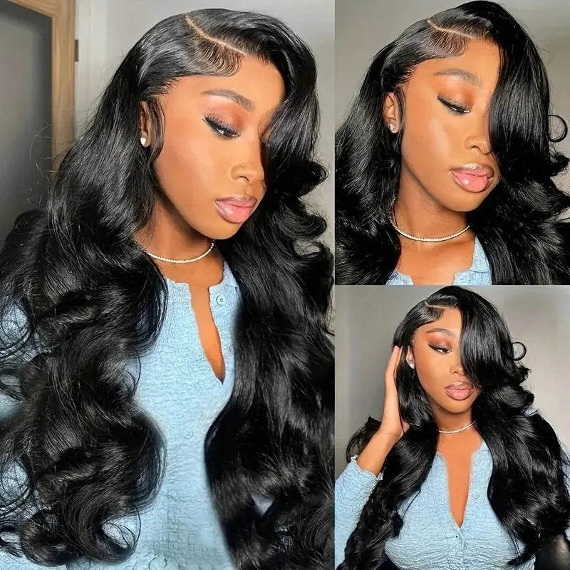 Front lace partial big wave curly hair wig in black high temperature fibre with 10-32 inch length options