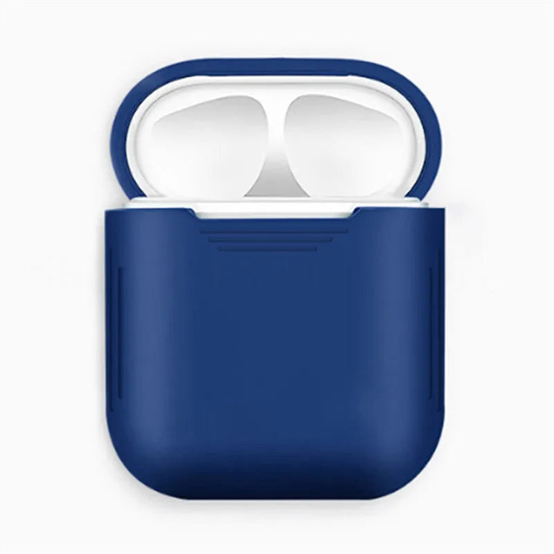 Silicone protective case with earmuffs for Apple AirPods in various colours