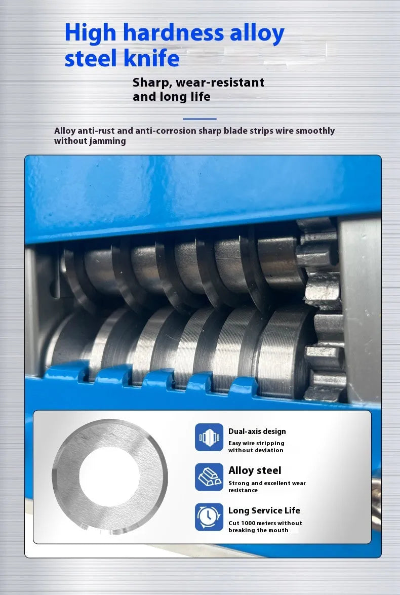 SD017 manual wire stripping machine with adjustable 0.5-17mm range