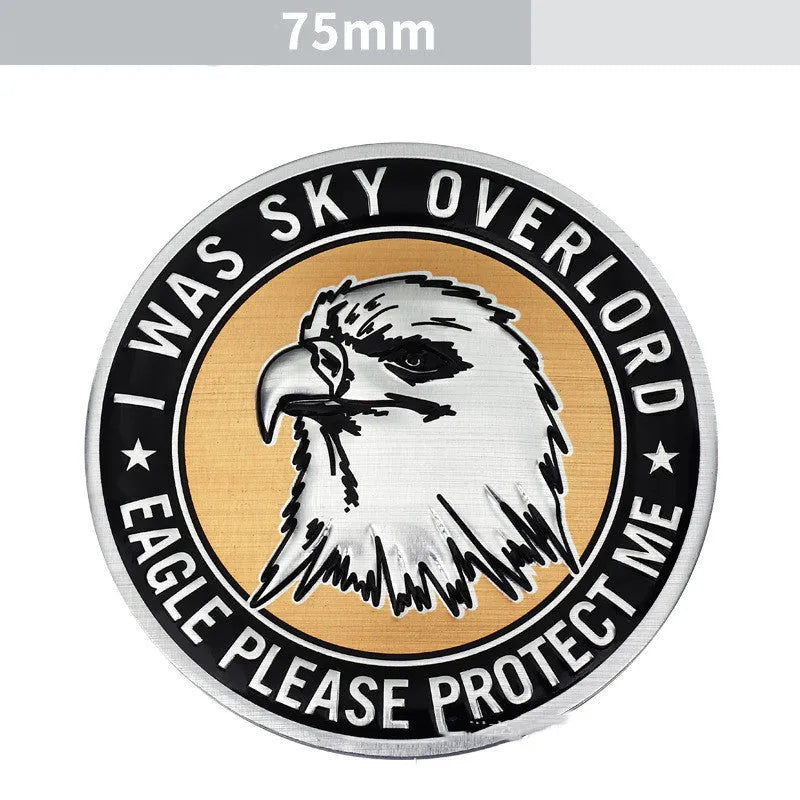 Aluminium car body sticker with metallic finish for vehicle customisation