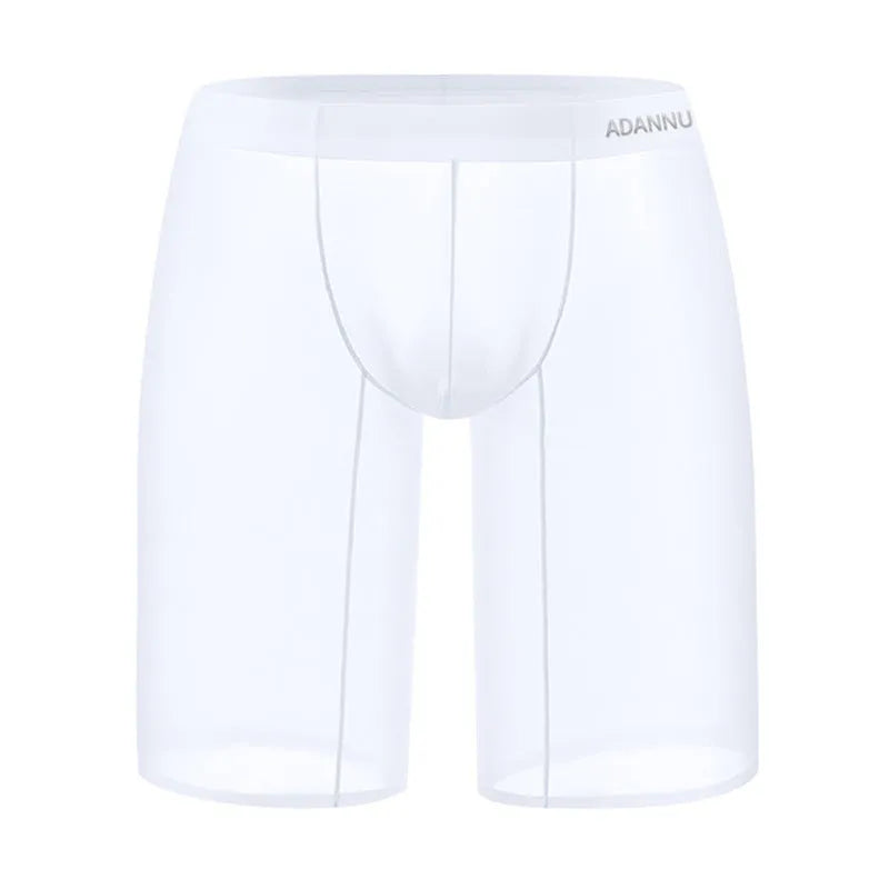Men's black mesh shorts with seamless construction and hip lifting design