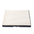 Removable cover memory sponge dog mat in brown shu cotton velvet fabric