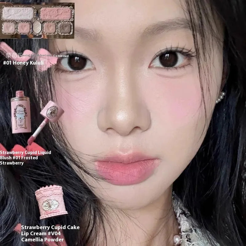 Strawberry Cupid Liquid Blush bottle showing one of six natural colour shades for cheeks